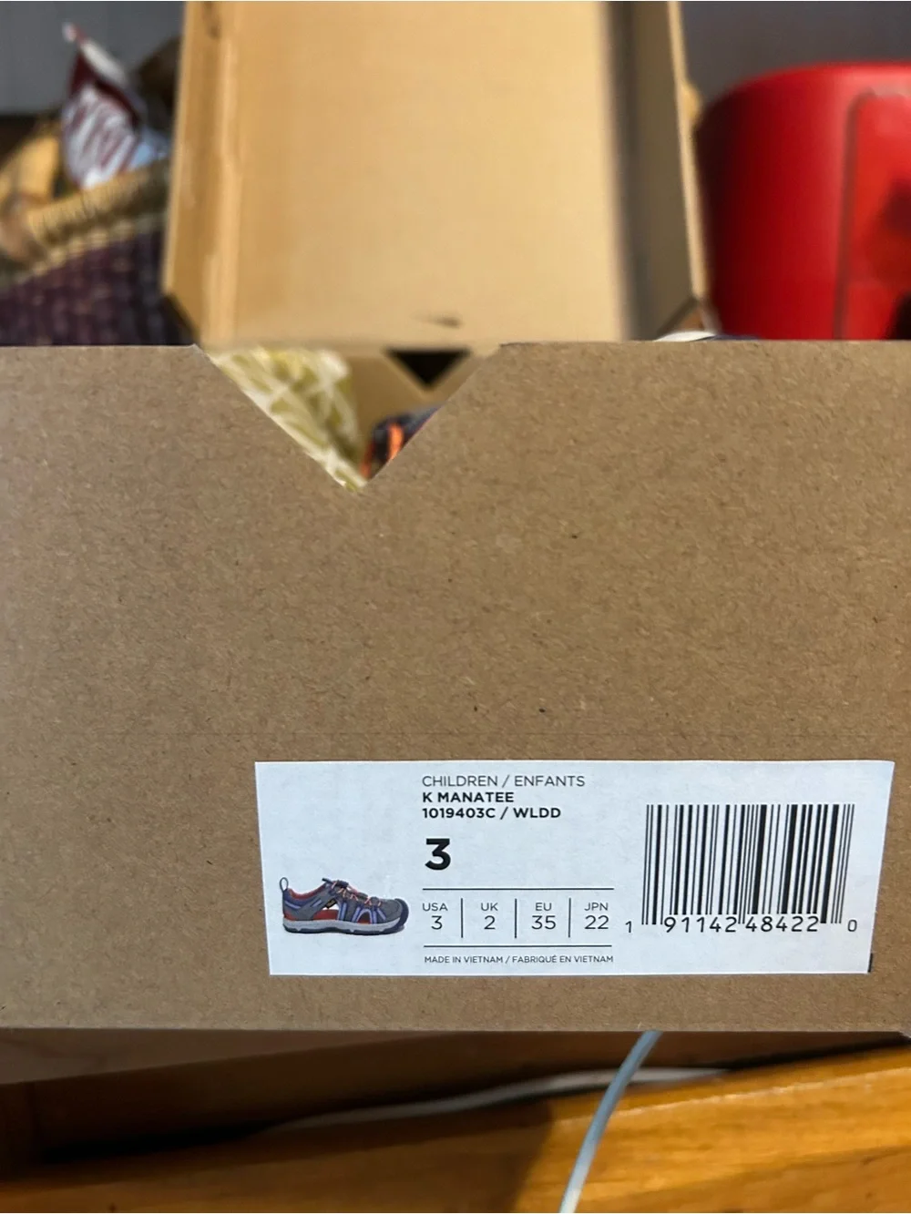 Teva Kids Gray, Blue & Orange Outdoor Sandal